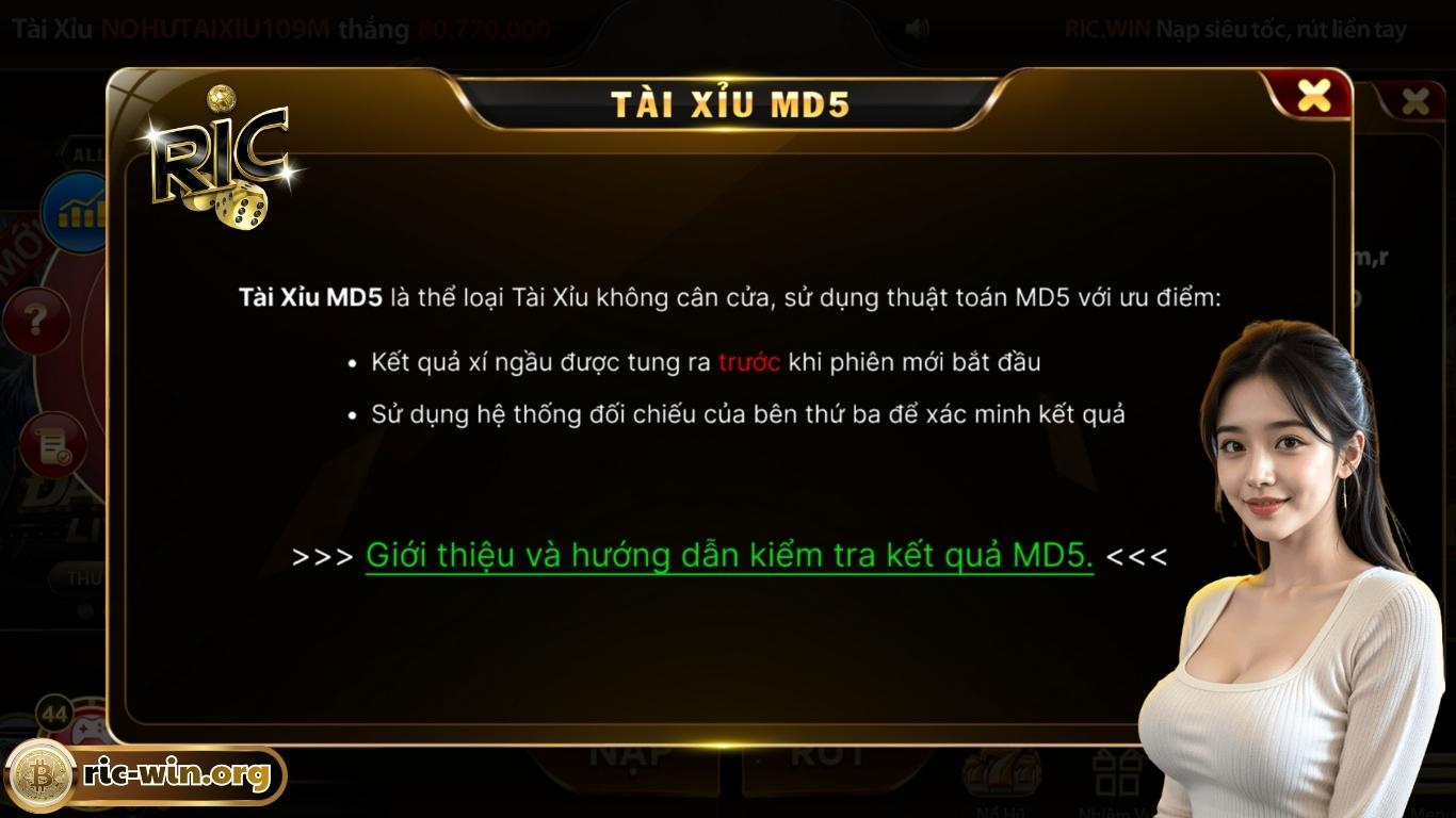 Cách chơi game tài xỉu MD5 Ricwin Cách chơi game tài xỉu MD5 Ricwin