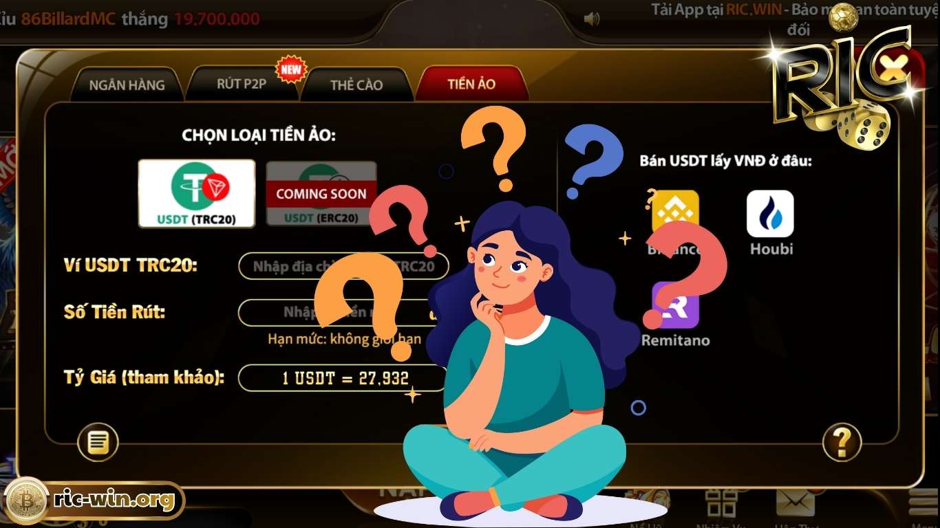 Câu hỏi thường gặp khi rút tiền Ricwin Câu hỏi thường gặp khi rút tiền Ricwin