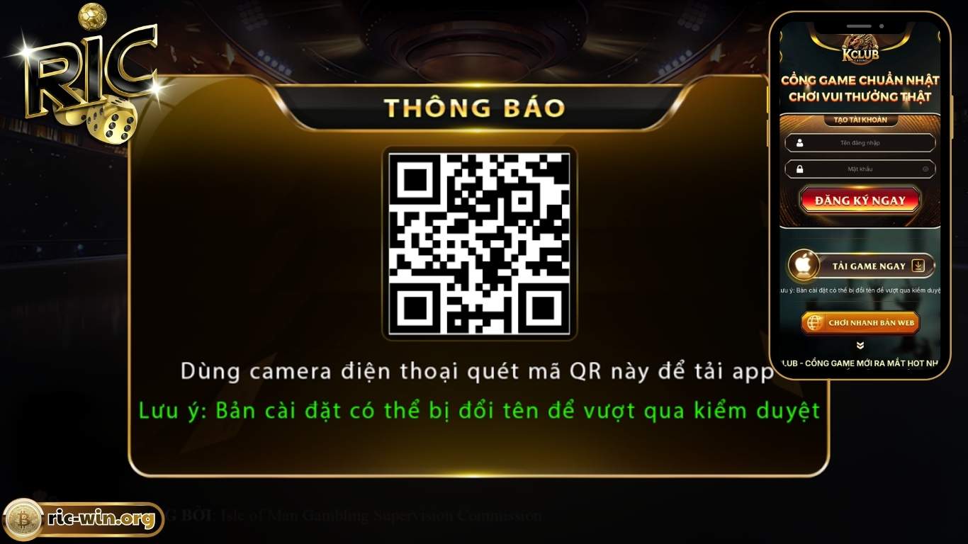 Hướng dẫn Tải app RICWIN cho điện thoại iOS và Android Hướng dẫn Tải app RICWIN cho điện thoại iOS và Android