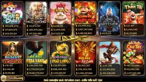 Một số tựa game đáng chơi tại sảnh Slot Ricwin